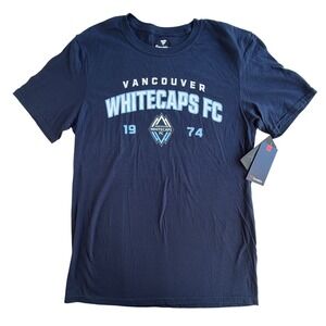 Fanatics Vancouver Whitecaps FC Mens Navy Blue Graphic T-Shirt Size Medium‎ NEW
